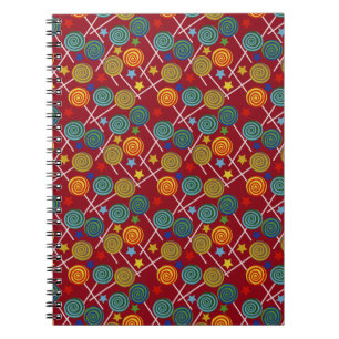 Candy pattern Lollies pattern lollipop 32 Notebook