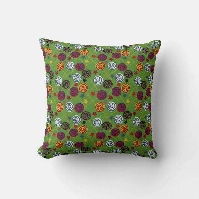 Candy pattern | Lollies pattern | lollipop 39 Cushion (Front)