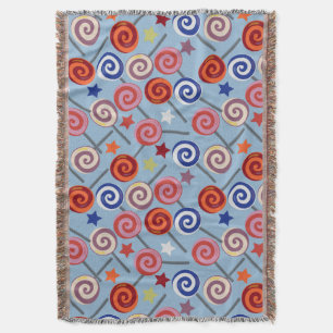 Candy pattern Lollies pattern lollipop 40 Throw Blanket