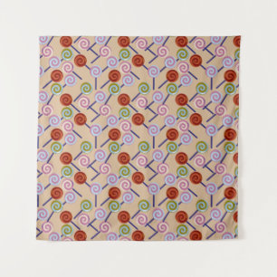 Candy pattern Lollies pattern lollipop 41 Tapestry