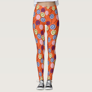 Candy pattern   Lollies pattern   lollipop 42 Leggings