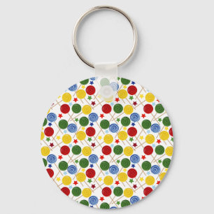 Candy pattern Lollies pattern lollipop 43 Key Ring