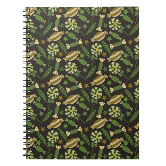 Candy pattern | Lollies pattern | lollipop 44 Notebook (Front)