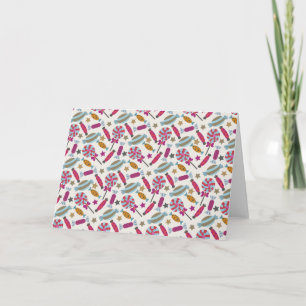 Candy pattern Lollies pattern lollipop 45 Card