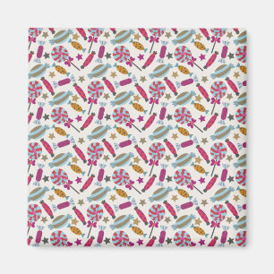 Candy pattern Lollies pattern lollipop 45 Magnet