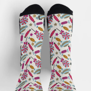 Candy pattern Lollies pattern lollipop 45 Note Socks