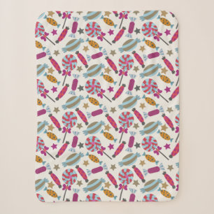 Candy pattern Lollies pattern lollipop 45 Sherpa Blanket