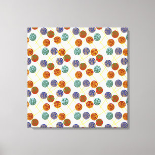 Candy pattern Lollies pattern lollipop 47 Canvas Print