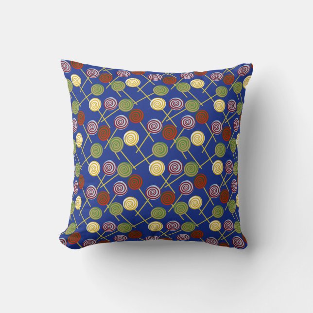 Candy pattern | Lollies pattern | lollipop 4 Cushion (Front)