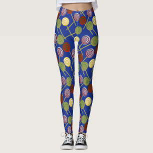 Candy pattern   Lollies pattern   lollipop 4 Leggings