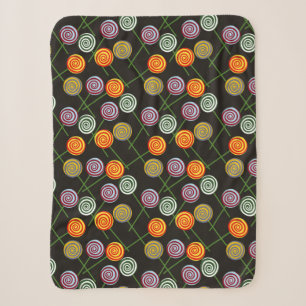 Candy pattern Lollies pattern lollipop 52 Sherpa Blanket