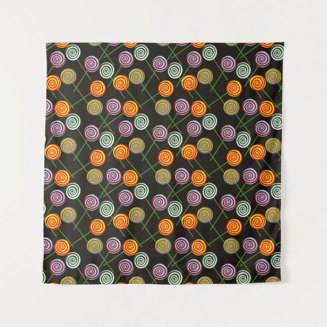 Candy pattern | Lollies pattern | lollipop 52 Tapestry (Front)