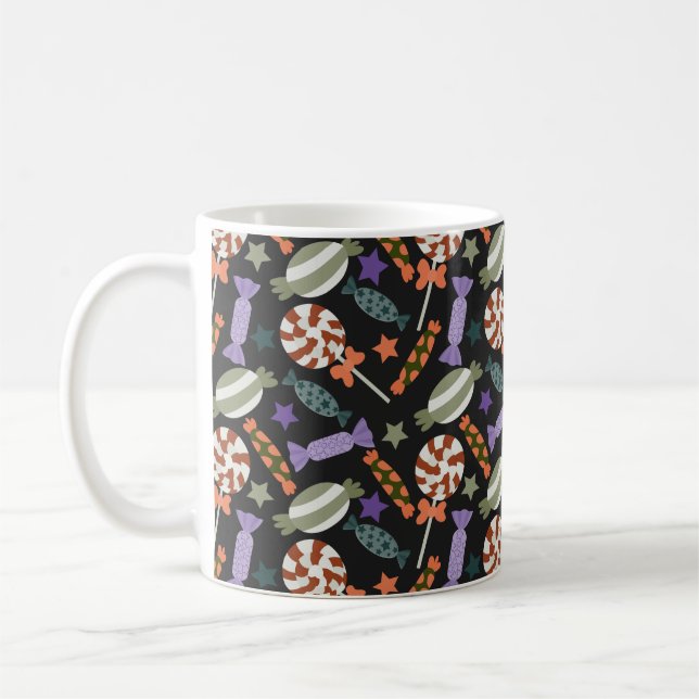 Candy pattern | Lollies pattern | lollipop 55 Coffee Mug (Left)