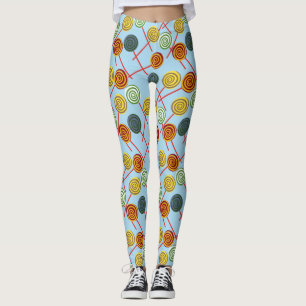Candy pattern   Lollies pattern   lollipop 5 Leggings