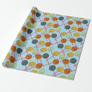 Candy pattern   Lollies pattern   lollipop 5 Wrapping Paper