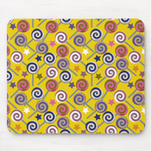 Candy pattern   Lollies pattern   lollipop 60 Mouse Pad