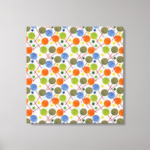 Candy pattern   Lollies pattern   lollipop 61 Canvas Print