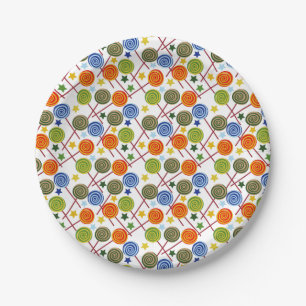 Candy pattern Lollies pattern lollipop 61 Paper Plate