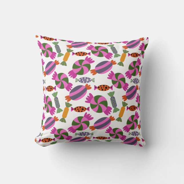 Candy pattern | Lollies pattern | lollipop 6 Cushion (Front)