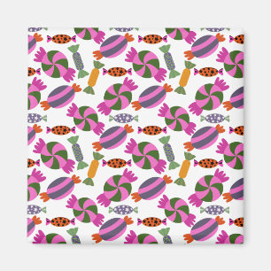Candy pattern   Lollies pattern   lollipop 6 Magnet