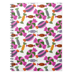 Candy pattern   Lollies pattern   lollipop 6 Notebook