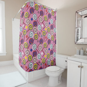 Candy pattern Lollies pattern lollipop 7 Shower Curtain