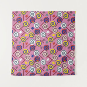 Candy pattern   Lollies pattern   lollipop 7 Tapestry
