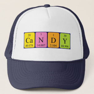 Candy periodic table name hat 1