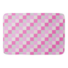 Candy Pink and White Check Pattern