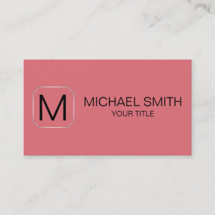 Candy pink colour background business card
