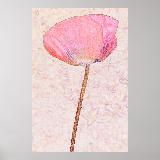 Candy pink poppy ...poster poster (Front)