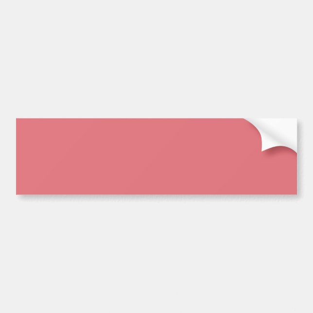 Candy pink (solid colour)  bumper sticker (Front)