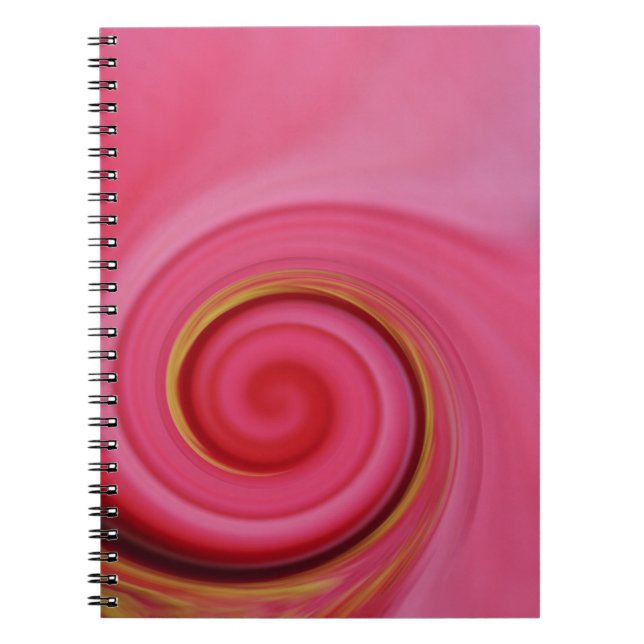 candy pink spiral notebook (Front)