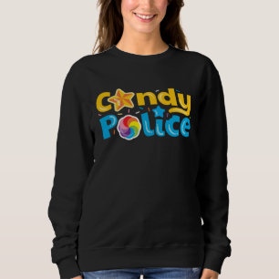Candy Police Cute  Trick Or Treat Halloween Costum Sweatshirt