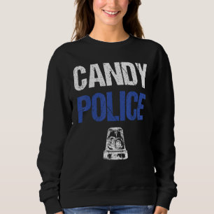 Candy Police Funny Halloween Tee For Kids Boys Men