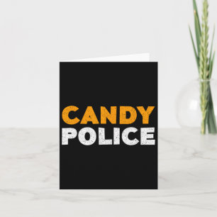 Candy Police Halloween Shirt Card