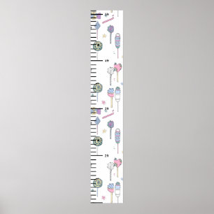 Candy Print Cute Baby Growth Chart