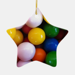 Candy rainbow gum balls ceramic tree decoration