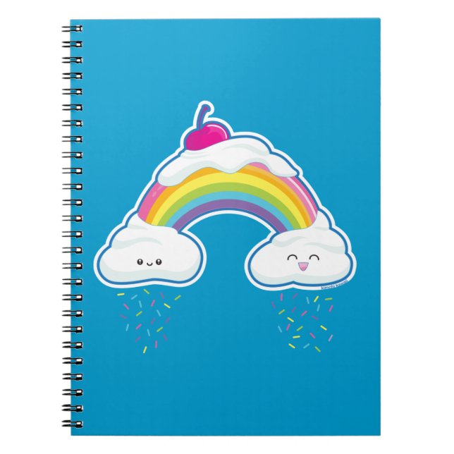 Candy Rainbow Spiral Notebook (Front)