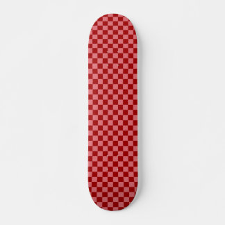 Candy Red and Candy Pink Checkerboard Skateboard