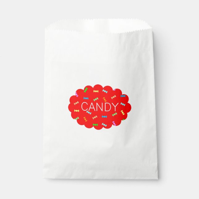 CANDY (Red) Favour Bags (Front)
