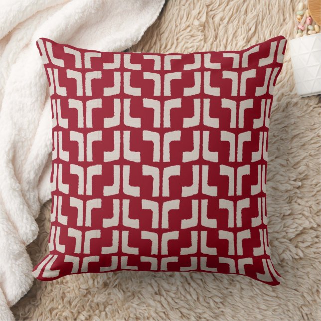Candy Red Tribal Cushion (Blanket)