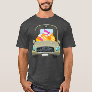 Candy Riding Car Lazy Halloween Costume Funny Tric T-Shirt