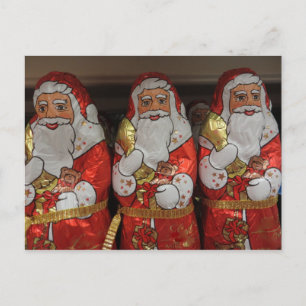 Candy Santa Trio Holiday Postcard