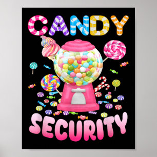 Candy-security Candyland Costume Kids Teens Adult Poster