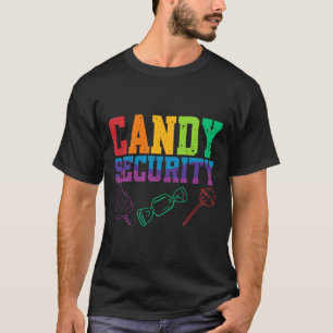 Candy Security Candyland Halloween Costume Kids Te T-Shirt
