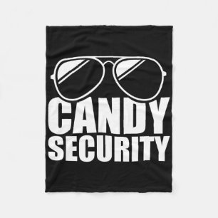 Candy Security Funny Easy Halloween Costume Adult Fleece Blanket