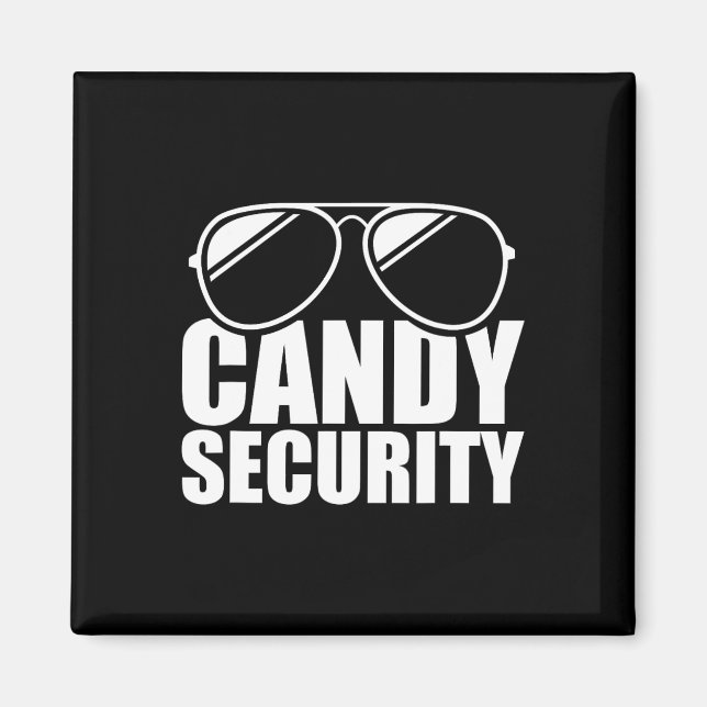 Candy Security Funny Easy Halloween Costume Adult  Magnet (Front)