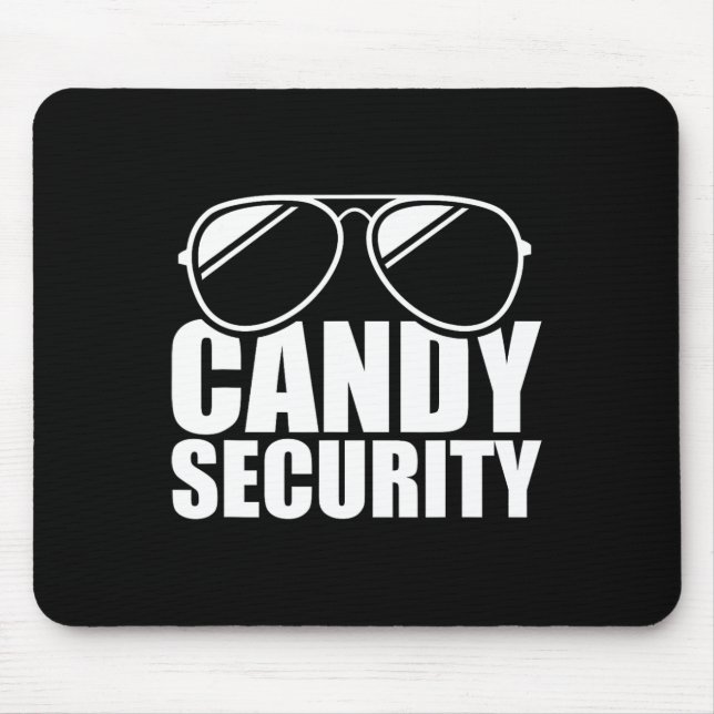 Candy Security Funny Easy Halloween Costume Adult  Mouse Pad (Front)