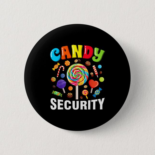 Candy Security Funny Halloween Costume  6 Cm Round Badge (Front)